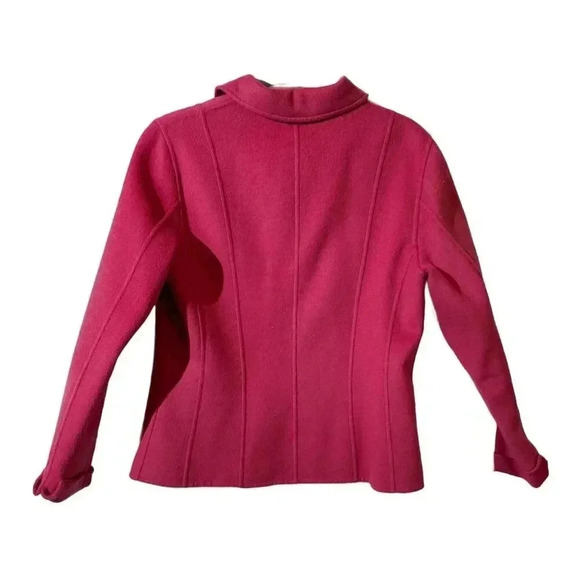 VTG Pendleton 100 Merino Wool Pink Button Up Jacket Size S Preppy Old Money - Picture 4 of 10